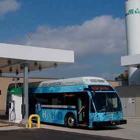 Waterstof tanken voor bussen