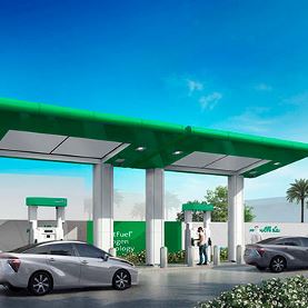 Waterstof tanken voor auto's